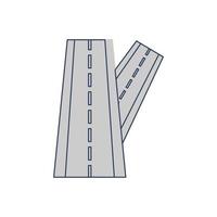 Linked Road Vector Icon