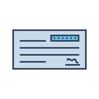 Cheque Vector Icon