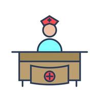 Hospital Reception Vector Icon