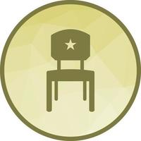 Seat Low Poly Background Icon vector