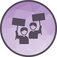 Protest Low Poly Background Icon vector