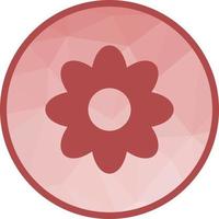 Flower Low Poly Background Icon vector