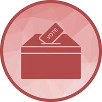 Casting Vote Low Poly Background Icon vector