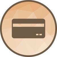 Bank Card Low Poly Background Icon vector