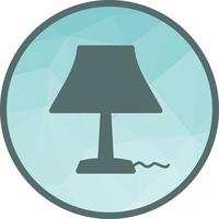 Table Lamp Low Poly Background Icon vector