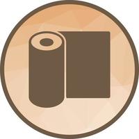 Rolled Mat Low Poly Background Icon vector