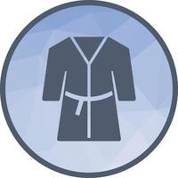 Towel Robe Low Poly Background Icon vector