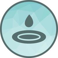 icono de fondo de baja poli de gota de agua vector