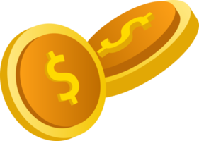 diseño plano de pago y finanzas con monedas de pila, pila de monedas, moneda de dinero y moneda de oro. png