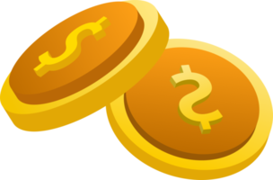 diseño plano de pago y finanzas con monedas de pila, pila de monedas, moneda de dinero y moneda de oro. png