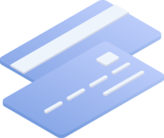 conception à plat du paiement et de la finance avec carte de crédit, argent de crédit et carte d'achat ou carte de visite. png