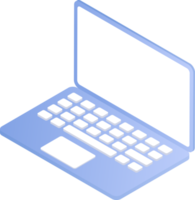 Computer, PC-Desktop, Computer-Desktop, Laptop und Notebook mit Tastatur und Maus. png