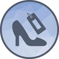 Shoe Shopping Low Poly Background Icon vector