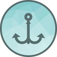 Anchor II Low Poly Background Icon vector