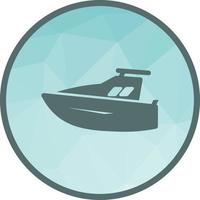 Yacht Low Poly Background Icon vector