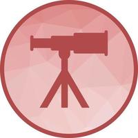Telescope on Stand Low Poly Background Icon vector
