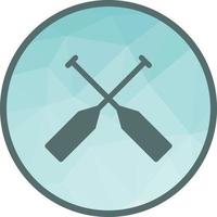 Oars Low Poly Background Icon vector