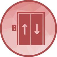 Elevator Low Poly Background Icon vector