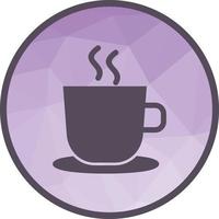 Hot Tea Low Poly Background Icon vector