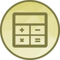Calculator Low Poly Background Icon vector