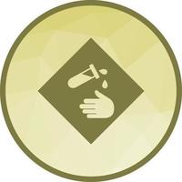 Corrosive Hazard Low Poly Background Icon vector