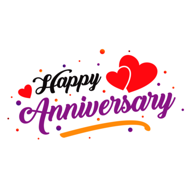 Happy Wedding Anniversary PNGs for Free Download