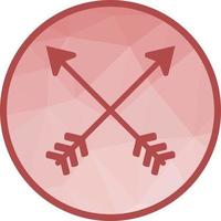 Arrows Low Poly Background Icon vector