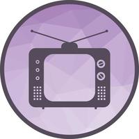 TV Set Low Poly Background Icon vector