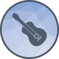 Guitar Low Poly Background Icon vector