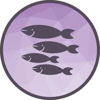 Small Fish Low Poly Background Icon vector