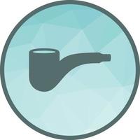 Smoking Pipe Low Poly Background Icon vector