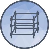 Scaffolding Low Poly Background Icon vector