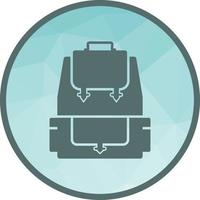 Backpack Low Poly Background Icon vector