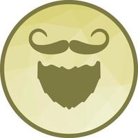 Beard and Moustache I Low Poly Background Icon vector