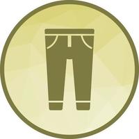 pantalones icono de fondo de baja poli vector