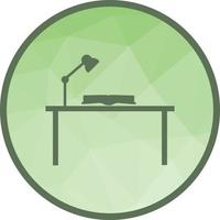 Study Desk I Low Poly Background Icon vector