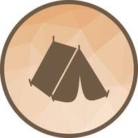 Camp Low Poly Background Icon vector