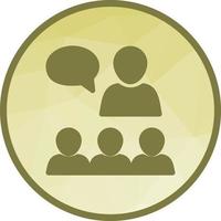 Lecture Low Poly Background Icon vector