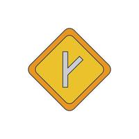 Linked Road sign Vector Icon