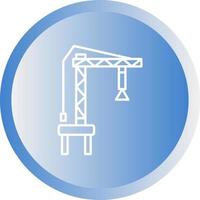 Harbor Crane Vector Icon