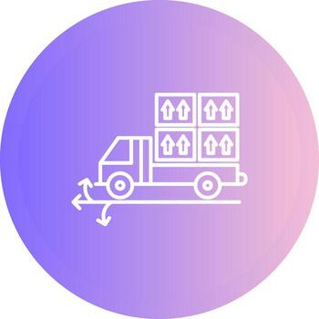 Multiple Delivery Points Vector Icon