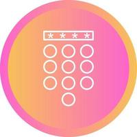 Passcode Lock Vector Icon