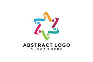 Vector abstract people and family logo collection,people icons, health logo template, care symbol.