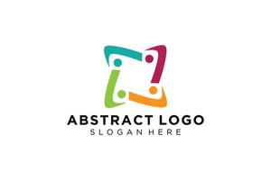 Vector abstract people and family logo collection,people icons, health logo template, care symbol.