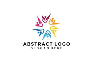 Vector abstract people and family logo collection,people icons, health logo template, care symbol.