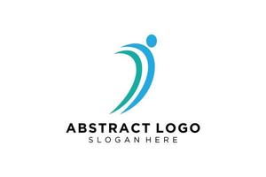 colección de logotipos de personas y familias abstractas vectoriales, iconos de personas, plantilla de logotipo de salud, símbolo de cuidado. vector