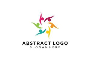 Vector abstract people and family logo collection,people icons, health logo template, care symbol.