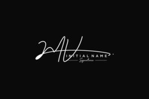 Initial MV signature logo template vector. Hand drawn Calligraphy lettering Vector illustration.
