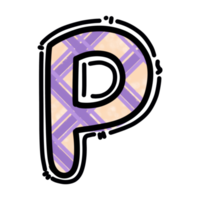 p Alphabetbuchstabe png, Karomustergrafik png