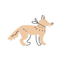 Dog illustration. Vector drawning. Logo design.